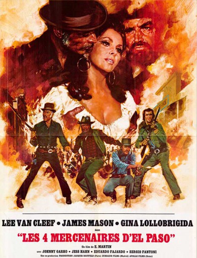 Affiche du film les 4 mercenaires d'El Paso