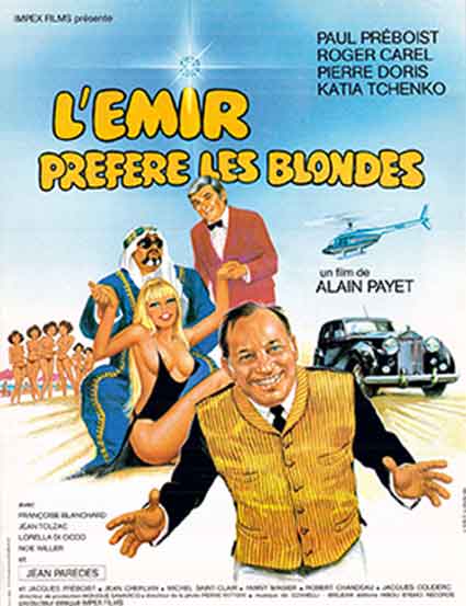 Affiche du film L'emir prefere les blondes