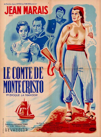 Affiche du film le comte de Monte Cristo 1