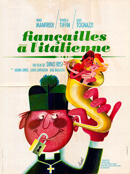 affiche du film fiançailles à l'italienne