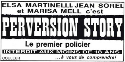 Bandeau publicitaire du film la machination / perversion story